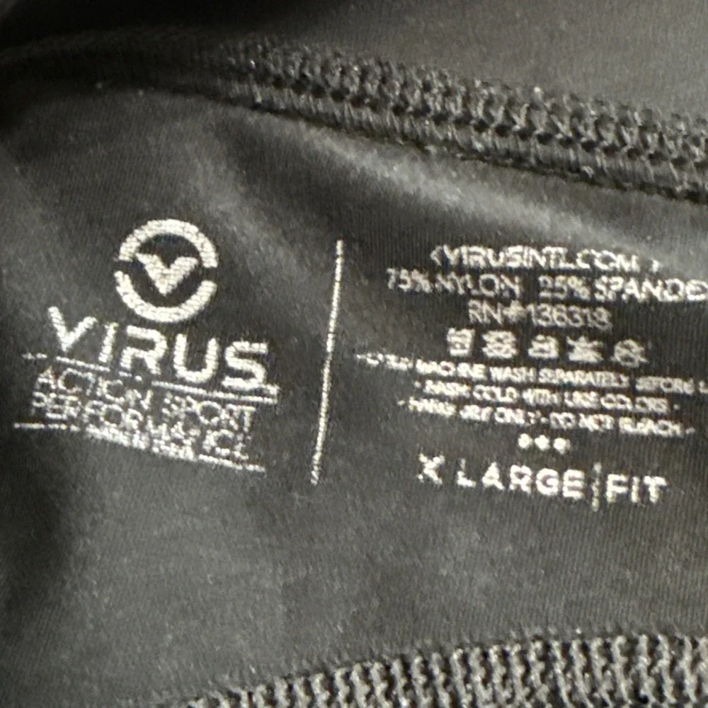 Mens Virus Compression Performance Pants Spandex Tights Black Align XL X-Large - Picture 5 of 9